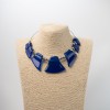 Leda Necklace Water (royal blue + silver)
