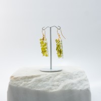 Neda Earrings Wine (olive green)
