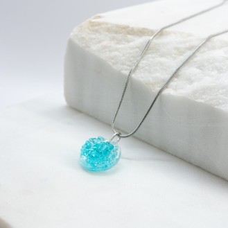 Ilios Necklace Bombay (turquise blue + silver)