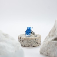 Loudia Ring Water (royal blue + silver)