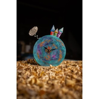 Round Wooden Clock Veramane